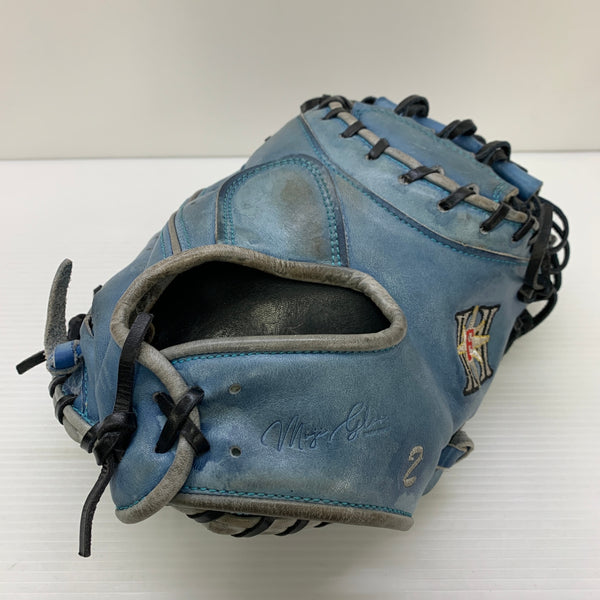 MUJI 硬式 大人 一般 キャッチャーミット 捕手 グローブ グラブ 右投げ 中古品 野球 7728