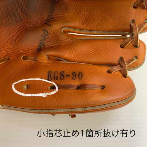 久保田スラッガー KSN-24MS 江頭重利 90歳記念限定 軟式 大人 一般 内野手用 グローブ グラブ 右投げ 中古品 グローブ袋付き 野球 9245