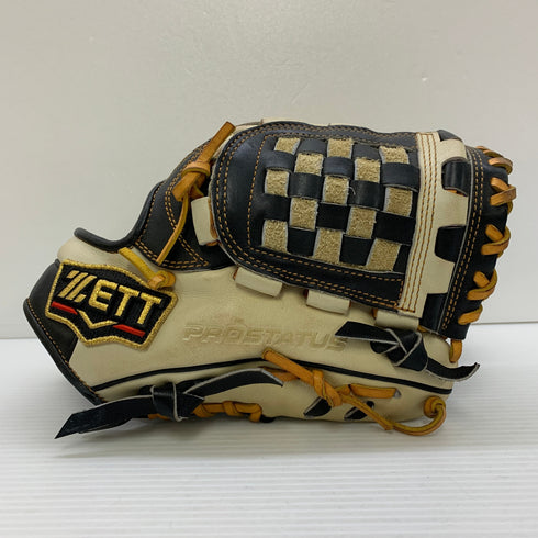 ゼット ZETT プロステイタス オーダー 軟式 大人 一般 投手用 グローブ ピッチャー グラブ 右投げ BRGPRO 中古品 野球 7615
