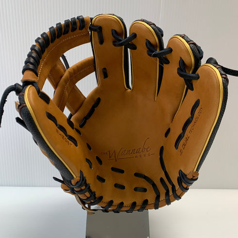 ウィルソン Wilson ワナビーヒーロー WBW104368 軟式 大人 一般 内野手用 グローブ グラブ 右投げ タグ付き 野球 8754