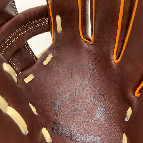 ウィルソン Wilson ウィルソンスタッフ ベア 軟式 大人 一般 外野手用 グローブ グラブ 右投げ RG75 中古品 グローブ袋付き 野球 6716