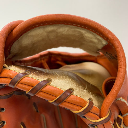 ミズノ MIZUNO ワールドウィン Super New Era 信義作 硬式 大人 一般 外野手用 グローブ グラブ 右投げ 中古品 野球 6295