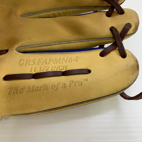 ローリングス Rawlings プレイメーカーシリーズ GR5FAPMN64 軟式 大人 一般 オールラウンド グローブ グラブ 右投げ 中古品 野球 8969