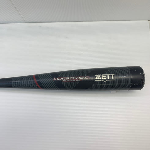 ゼット ZETT ブラックキャノン 軟式 大人 一般 FRP製バット BCT31384 ミドルバランス 中古 ケース付き 野球 8166