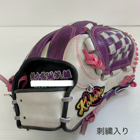 心グラブ 軟式 大人 一般 内野手用 グローブ グラブ 右投げ 中古品 野球 7955