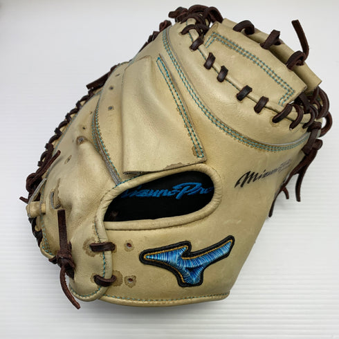 ミズノ MIZUNO ミズノプロ mizunopro 軟式 大人 一般 キャッチャーミット 捕手 グローブ グラブ 右投げ オーダー 中古品 野球 8455