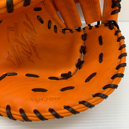 ミズノ MIZUNO ミズノプロ 硬式 大人 一般 ファーストミット 一塁手 グローブ グラブ 右投げ HG1025 中古品 箱・グローブ袋付き 野球 7486