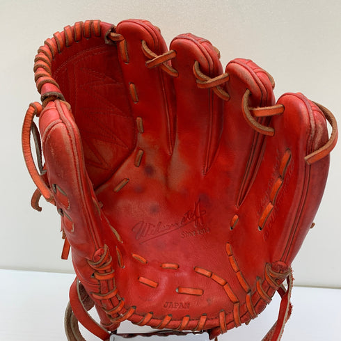 ウィルソン Wilson ウィルソンスタッフ Wilson Staff カスタムオーダー D1型 硬式 大人 一般 投手用 グローブ ピッチャー グラブ 右投げ 中古品 野球 1392