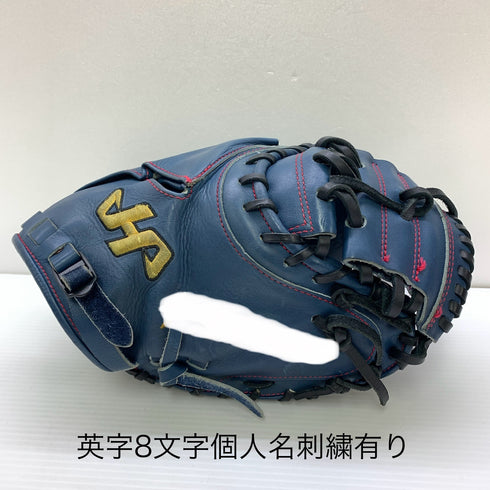 ハタケヤマ HATAKEYAMA PRO-M8 硬式 大人 一般 キャッチャーミット 捕手 グローブ グラブ 右投げ オーダー 中古品 野球 1086