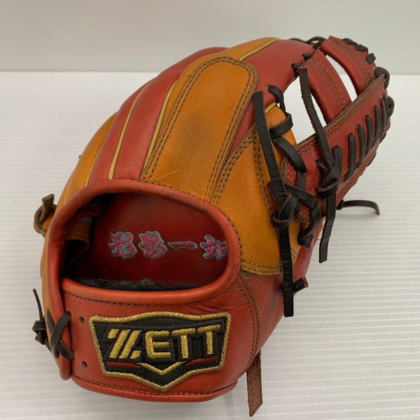 中古品 ゼット ZETT プロステイタス 軟式 内野手用オーダーグローブ 刺繍有り 4220