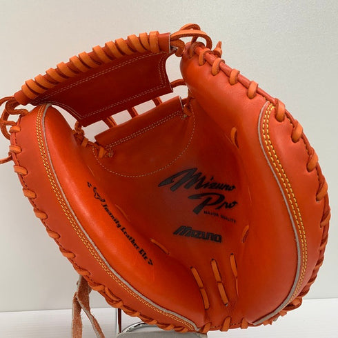 中古品 ミズノ MIZUNO ミズノプロ 硬式 キャッチャーミット 1AJCH18100 4099