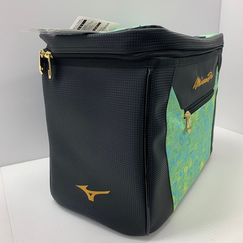 ミズノ MIZUNO ミズノプロ グラブケース 2025セレクションモデル 20L グローブ2個入れ ブラック×グリーンアッシュ 1FJCC501 4236