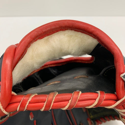 中古品 ミズノ MIZUNO ミズノプロ 軟式 投手用グローブ オーダー 耕作印 4815