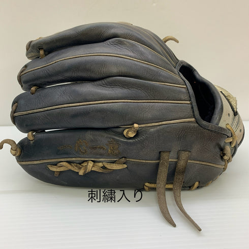 ミズノ MIZUNO グローバルエリート 硬式 大人 一般 内野手用 グローブ グラブ 右投げ オーダー 耕作印 中古品 野球 8238