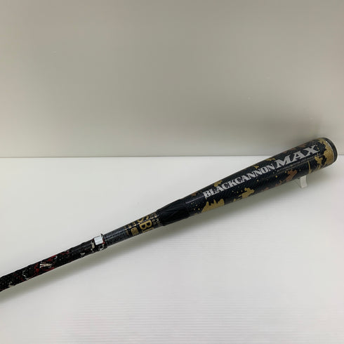 ゼット ZETT ブラックキャノンMAX 少年軟式 子ども FRP製バット BCT75980 トップバランス 中古 野球 8024