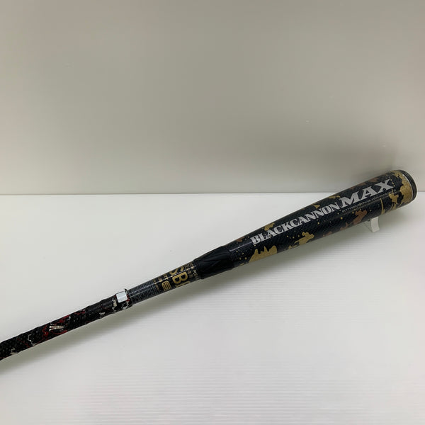 ゼット ZETT ブラックキャノンMAX 少年軟式 子ども FRP製バット BCT75980 トップバランス 中古 野球 8024