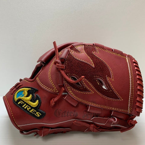 中古品 ファイヤーズ FIRES キャッチファイア 軟式 投手用グローブ 4015