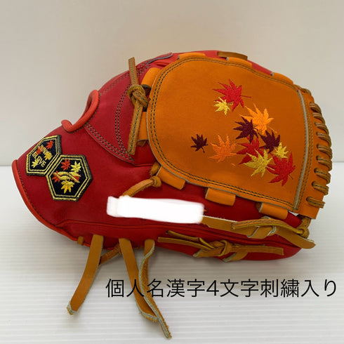 ジュンケイグラブ オーダー 軟式 大人 一般 内野手用 グローブ グラブ 右投げ JG-103AR 中古品 グローブ袋付き 野球 6257