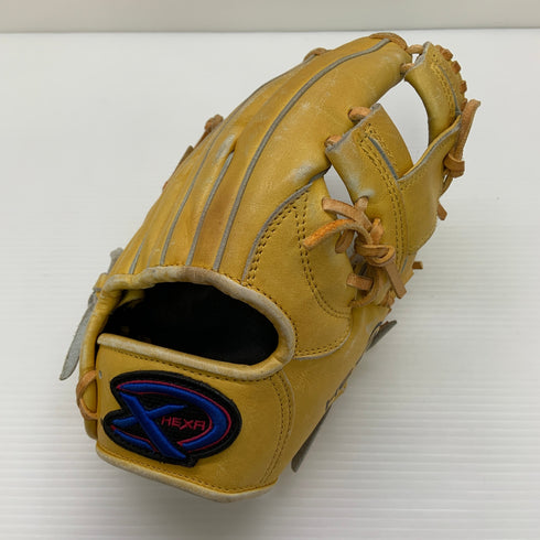 ヘキサスポーツ HEXA 軟式 大人 一般 内野手用 グローブ グラブ 右投げ 中古品 野球 9127