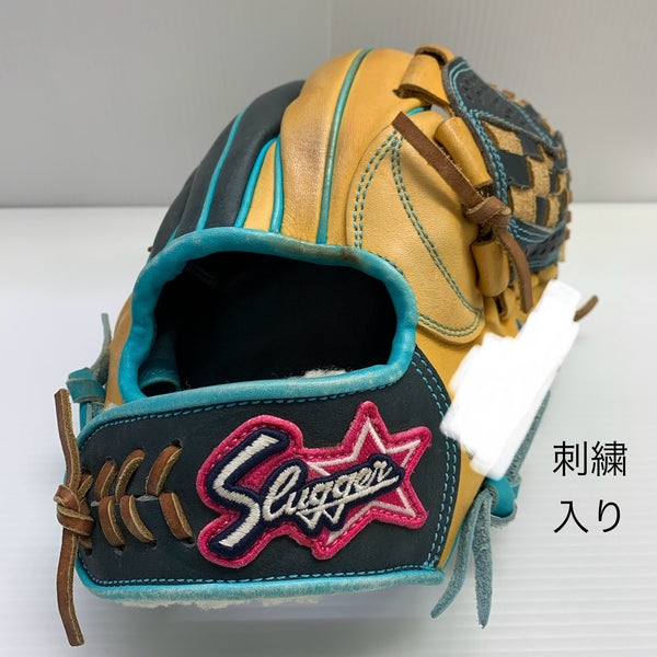 久保田スラッガー KUBOTA SLUGGER 軟式 大人 一般 内野手用 グローブ グラブ 右投げ 中古品 グローブ袋付き 野球 6874