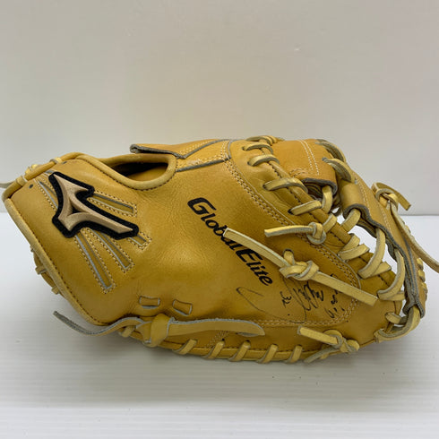 ミズノ MIZUNO グローバルエリート Global Elite HG10 硬式 大人 一般 キャッチャーミット 捕手 グローブ グラブ 右投げ 中古品 野球 9361