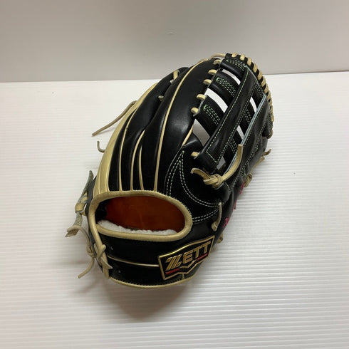 中古品 ゼット ZETT プロステイタス オーダー 硬式 外野手用グローブ KIP SKIN 刺繍有り 4675