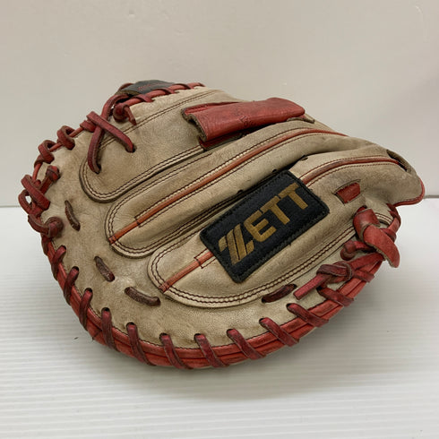ゼット ZETT プロステイタス 軟式 大人 一般 キャッチャーミット 捕手 グローブ グラブ 右投げ BRCPRO 中古品 野球 7524
