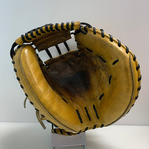 ハイゴールド HI-GOLD 硬式 大人 一般 キャッチャーミット 捕手 グローブ グラブ 右投げ PAG-100M 中古品 野球 6276