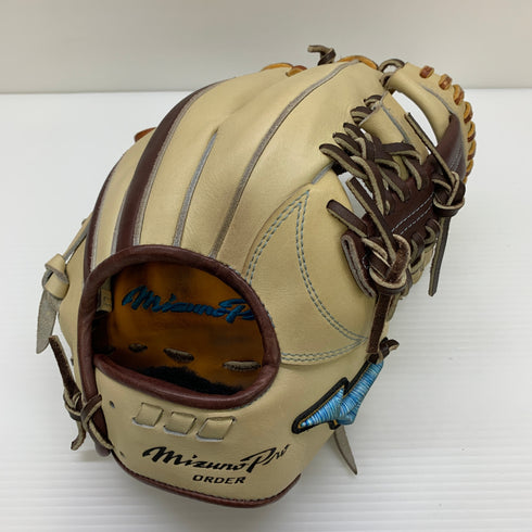 ミズノ MIZUNO ミズノプロ HAGAJAPAN 軟式 大人 一般 内野手用 グローブ グラブ 右投げ オーダー 中古品 グローブ袋付き 野球 8282