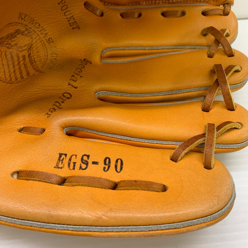 久保田スラッガー KUBOTA SLUGGER EGS-90 軟式 大人 一般 内野手用 グローブ グラブ 右投げ 中古品 グローブ袋付き 野球 9770