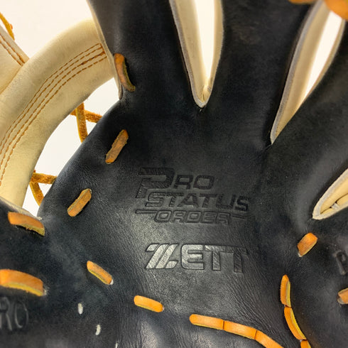 ゼット ZETT プロステイタス オーダー 軟式 大人 一般 内野手用 グローブ グラブ 右投げ BRGPRO 中古品 野球 7616