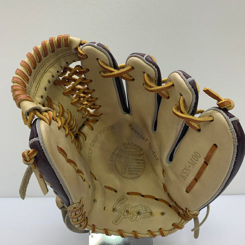 久保田スラッガー KUBOTA SLUGGER KSN-M00 軟式 大人 一般 内野手用 グローブ グラブ 右投げ 中古品 野球 9168