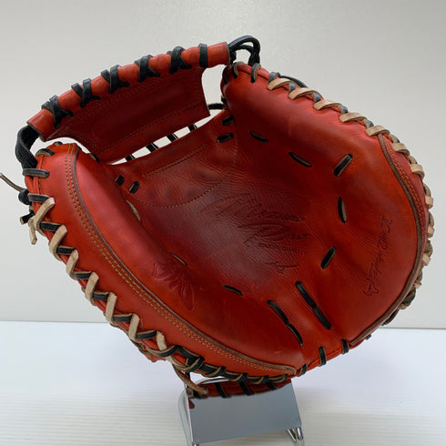 ミズノ MIZUNO ミズノプロ 軟式 大人 一般 キャッチャーミット 捕手 グローブ グラブ 右投げ 1AJCR27220 中古品 野球 7159