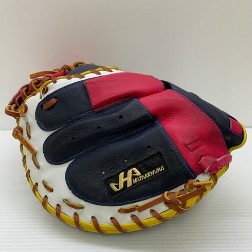 ハタケヤマ HATAKEYAMA 硬式 大人 一般 キャッチャーミット 捕手 グローブ グラブ 右投げ 中古品 野球 7377
