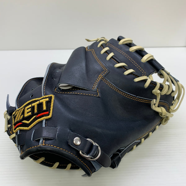 ゼット ZETT プロステイタス 硬式 大人 一般 キャッチャーミット 捕手 グローブ グラブ 右投げ BPROCM920 中古品 グローブ袋付き 野球 7384