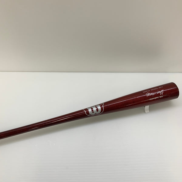ウィルソン Wilson ウィルソンスタッフ 少年軟式 子ども 木製バット RWY16TY WY 中古 野球 7902