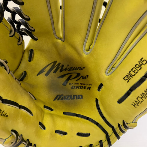 ミズノ MIZUNO ミズノプロ mizunopro 硬式 大人 一般 外野手用 グローブ グラブ 右投げ オーダー 中古品 野球 9009