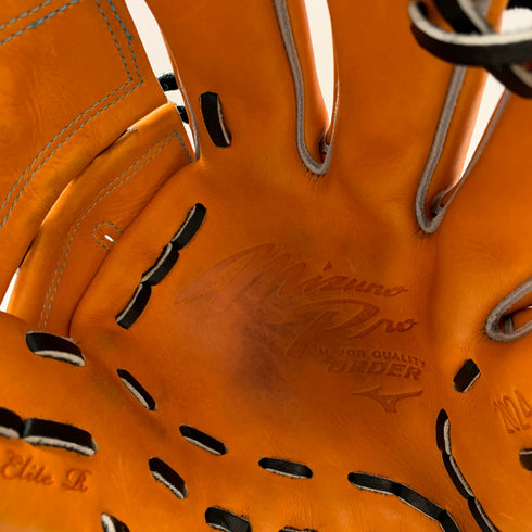 ミズノ MIZUNO ミズノプロ HAGAJAPAN 軟式 大人 一般 内野手用 グローブ グラブ 右投げ オーダー 中古品 グローブ袋付き 野球 6124