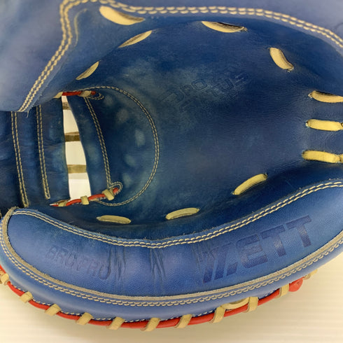 ゼット ZETT プロステイタス PROSTATUS BRCPRO 軟式 大人 一般 キャッチャーミット 捕手 グローブ グラブ 右投げ オーダー 中古品 野球 9907