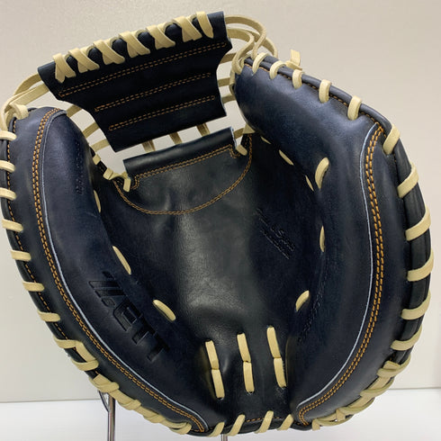 ゼット ZETT プロステイタス 硬式 大人 一般 キャッチャーミット 捕手 グローブ グラブ 右投げ BPROCM920 中古品 グローブ袋付き 野球 7384