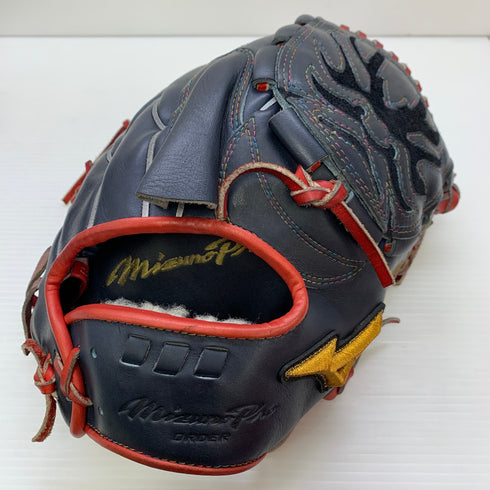 ミズノ MIZUNO ミズノプロ オーダー 軟式 大人 一般 投手用 グローブ ピッチャー グラブ 右投げ 耕作印 中古品 野球 8019