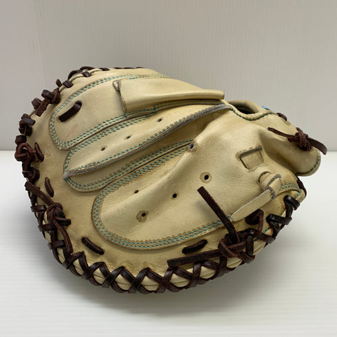 ミズノ MIZUNO ミズノプロ mizunopro 軟式 大人 一般 キャッチャーミット 捕手 グローブ グラブ 右投げ オーダー 中古品 野球 8455