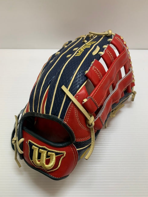 中古品 ウィルソン Wilson 硬式 外野手用グローブ刺繡有り 3620