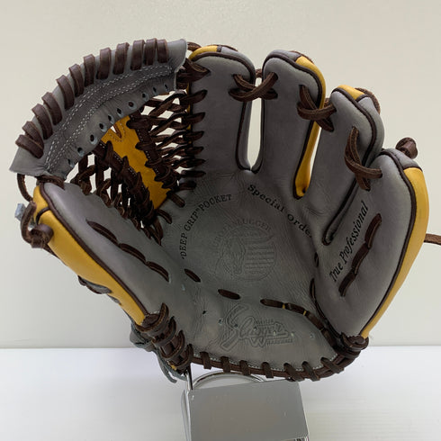 久保田スラッガー KUBOTA SLUGGER 軟式 大人 一般 内野手用 グローブ グラブ 右投げ オーダー 中古品 グローブ袋付き 野球 9050