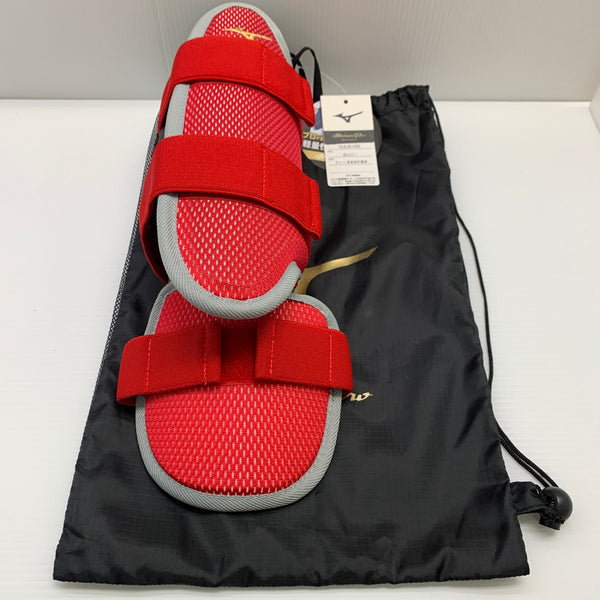 ミズノ MIZUNO ミズノ フットガード フリー/左足右打者用 レッド 1DJLG51062 H-4376