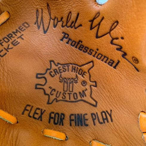 中古品 ミズノ MIZUNO ワールドウィンプロフェッショナル 赤カップマーク 硬式 内野手用グローブ 1AJGH98103 5148