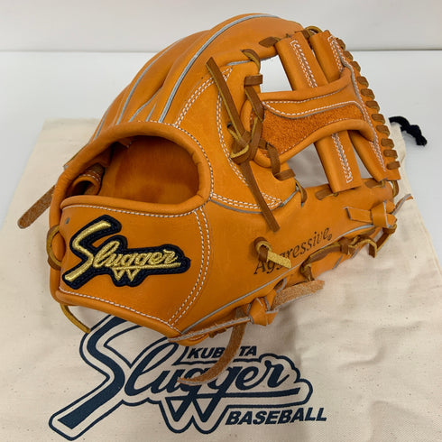 久保田スラッガー KUBOTA SLUGGER KSG-24MS 硬式 大人 一般 内野手用 グローブ グラブ 右投げ タグ付き グローブ袋付き 野球 9581
