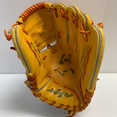 ハタケヤマ HATAKEYAMA KDF-Y14 硬式 大人 一般 内野手用 グローブ グラブ 右投げ 中古品 野球 8535