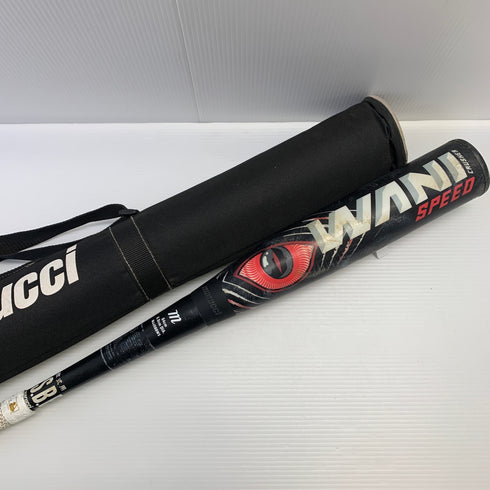 マルーチ marucci ワニクラッシャースピード 軟式 大人 一般 FRP製バット MJJSBBWS ミドルバランス 中古 ケース付き 野球 8635
