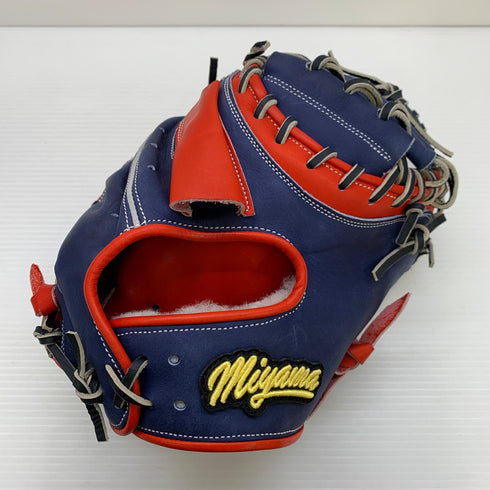 ミヤマ miyama 軟式 大人 一般 キャッチャーミット 捕手 グローブ グラブ 右投げ 中古品 野球 8044